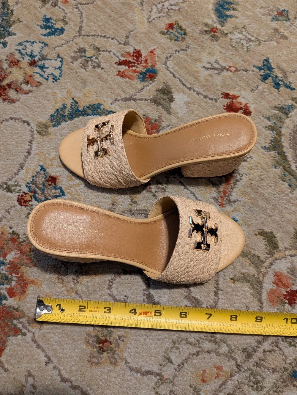 Tory Burch Everly Raffia Block Sandal